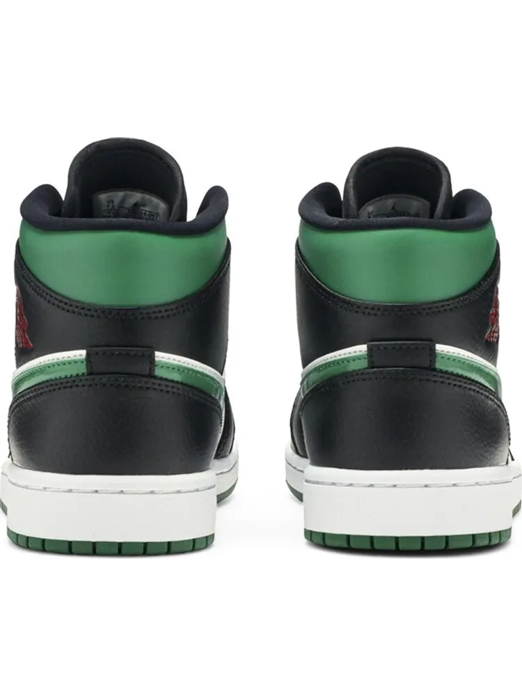 Кроссовки Air Jordan 1 Mid Pine — изображение 6 из 8, черный зеленый