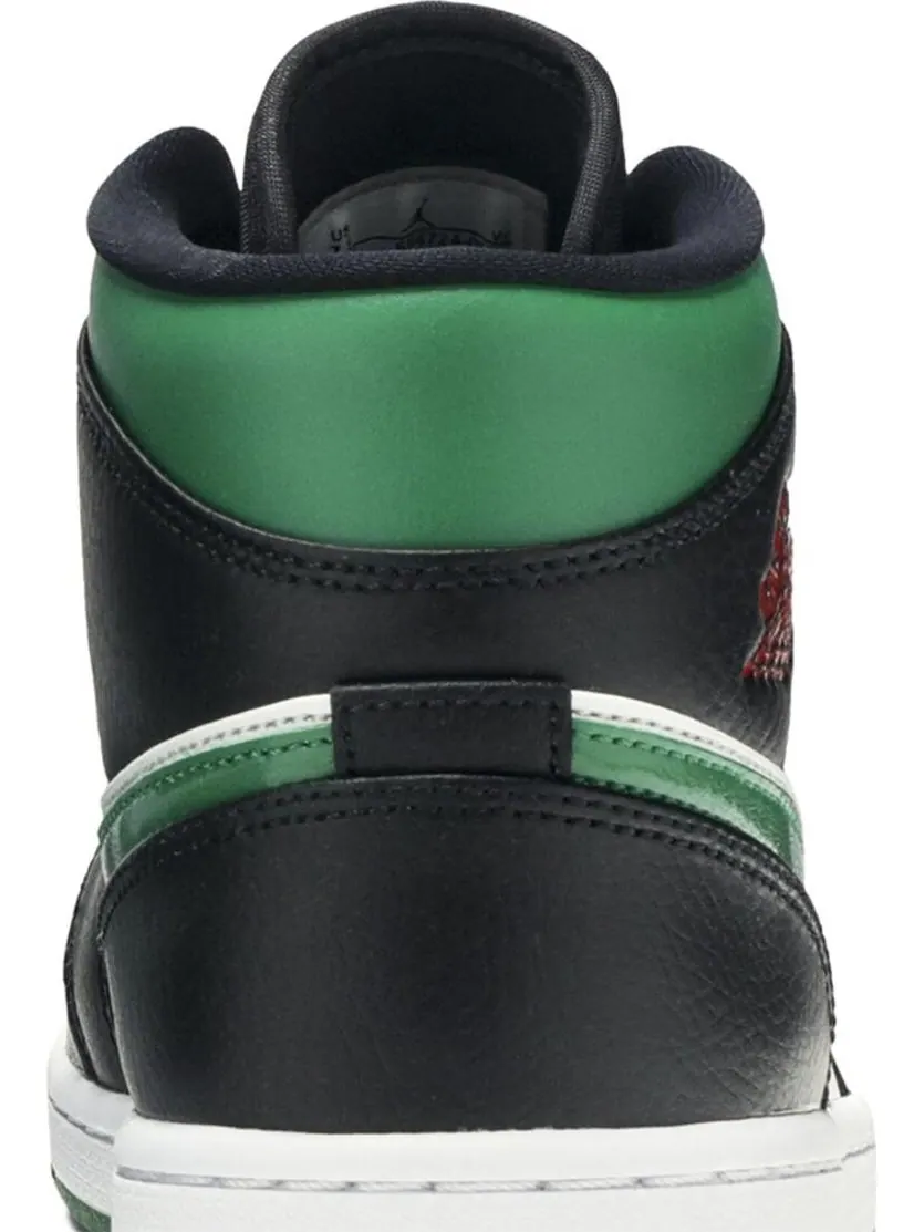 Кроссовки Air Jordan 1 Mid Pine — изображение 7 из 8, черный зеленый