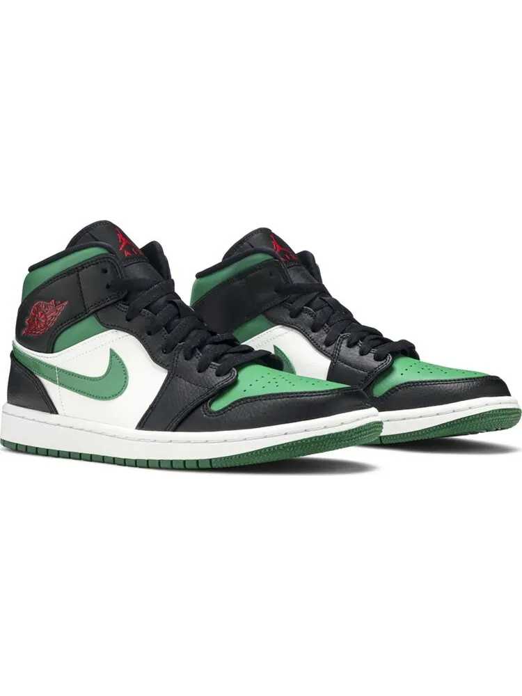 Кроссовки Air Jordan 1 Mid Pine — изображение 8 из 8, черный зеленый