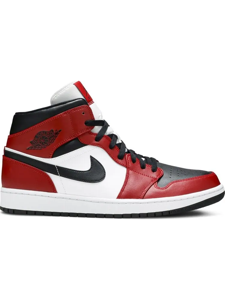 Кроссовки Air Jordan 1 Mid Chicago Black Toe — изображение 1 из 8, красный