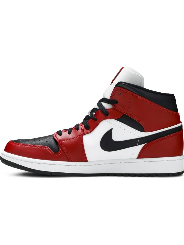 Кроссовки Air Jordan 1 Mid Chicago Black Toe — изображение 3 из 8, красный