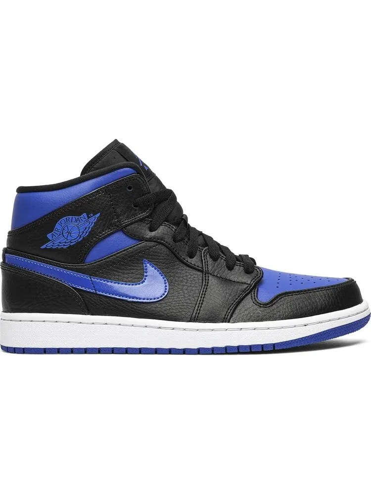Кроссовки Air Jordan 1 Mid Black Hyper Royal — изображение 1 из 8, синий