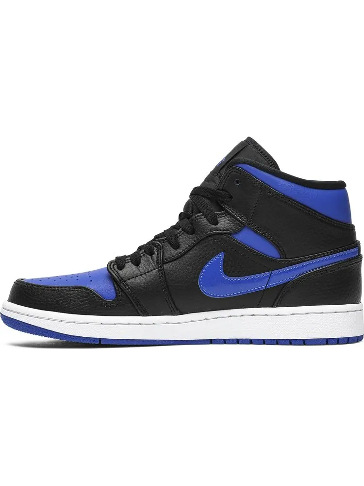 Кроссовки Air Jordan 1 Mid Black Hyper Royal — изображение 3 из 8, синий