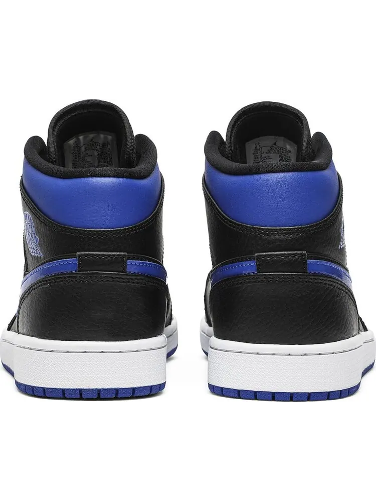 Кроссовки Air Jordan 1 Mid Black Hyper Royal — изображение 6 из 8, синий