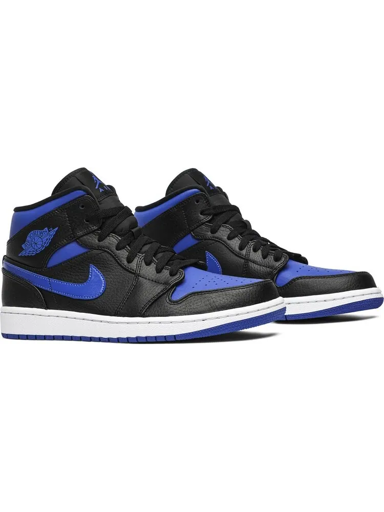 Кроссовки Air Jordan 1 Mid Black Hyper Royal — изображение 8 из 8, синий