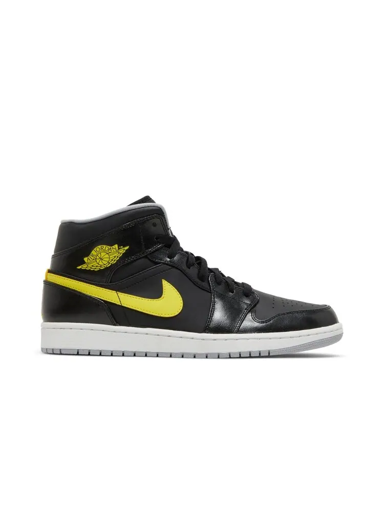 Кроссовки Air Jordan 1 Mid 'Yellow' — изображение 1 из 4, черный