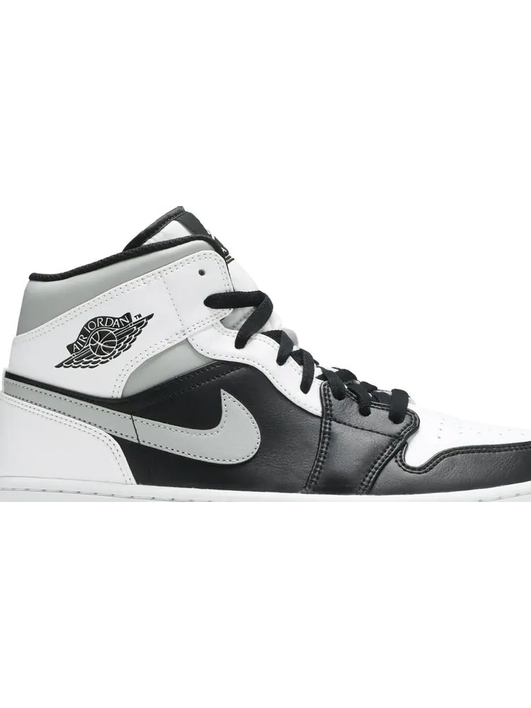 Кроссовки Air Jordan 1 Mid White Shadow — изображение 2 из 8, серый
