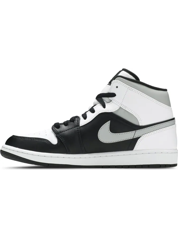 Кроссовки Air Jordan 1 Mid White Shadow — изображение 3 из 8, серый