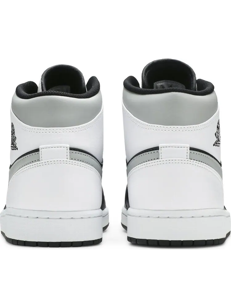 Кроссовки Air Jordan 1 Mid White Shadow — изображение 6 из 8, серый