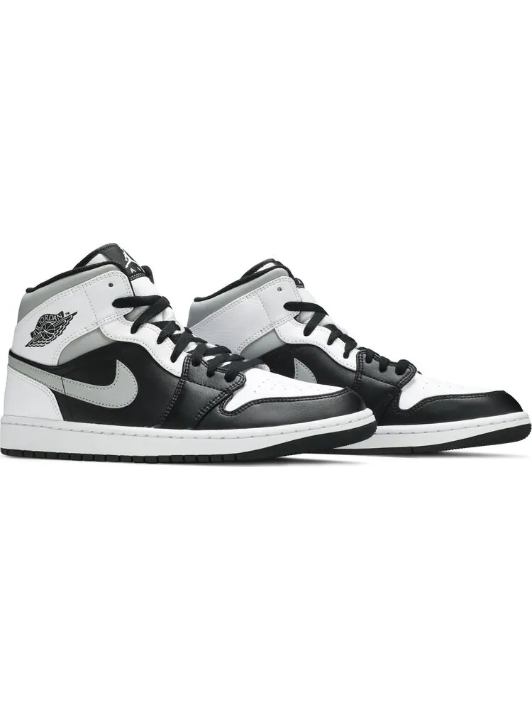 Кроссовки Air Jordan 1 Mid White Shadow — изображение 8 из 8, серый
