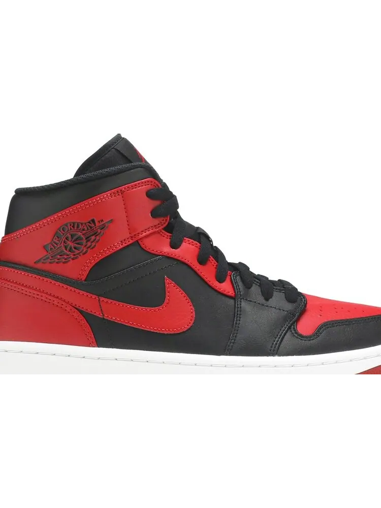 Кроссовки Air Jordan 1 Mid Banned — изображение 2 из 8, красный
