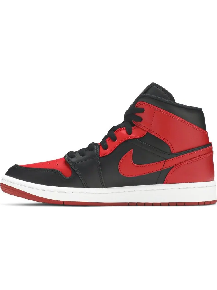 Кроссовки Air Jordan 1 Mid Banned — изображение 3 из 8, красный