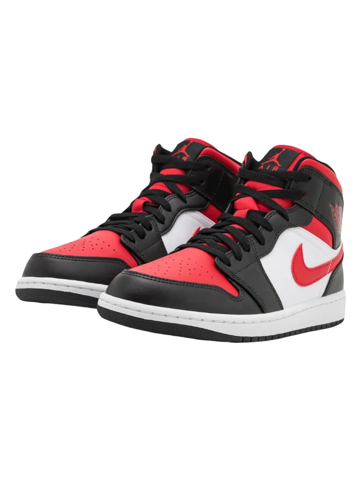 Кроссовки Nike Air Jordan 1 Mid — изображение 2 из 8, черный красный