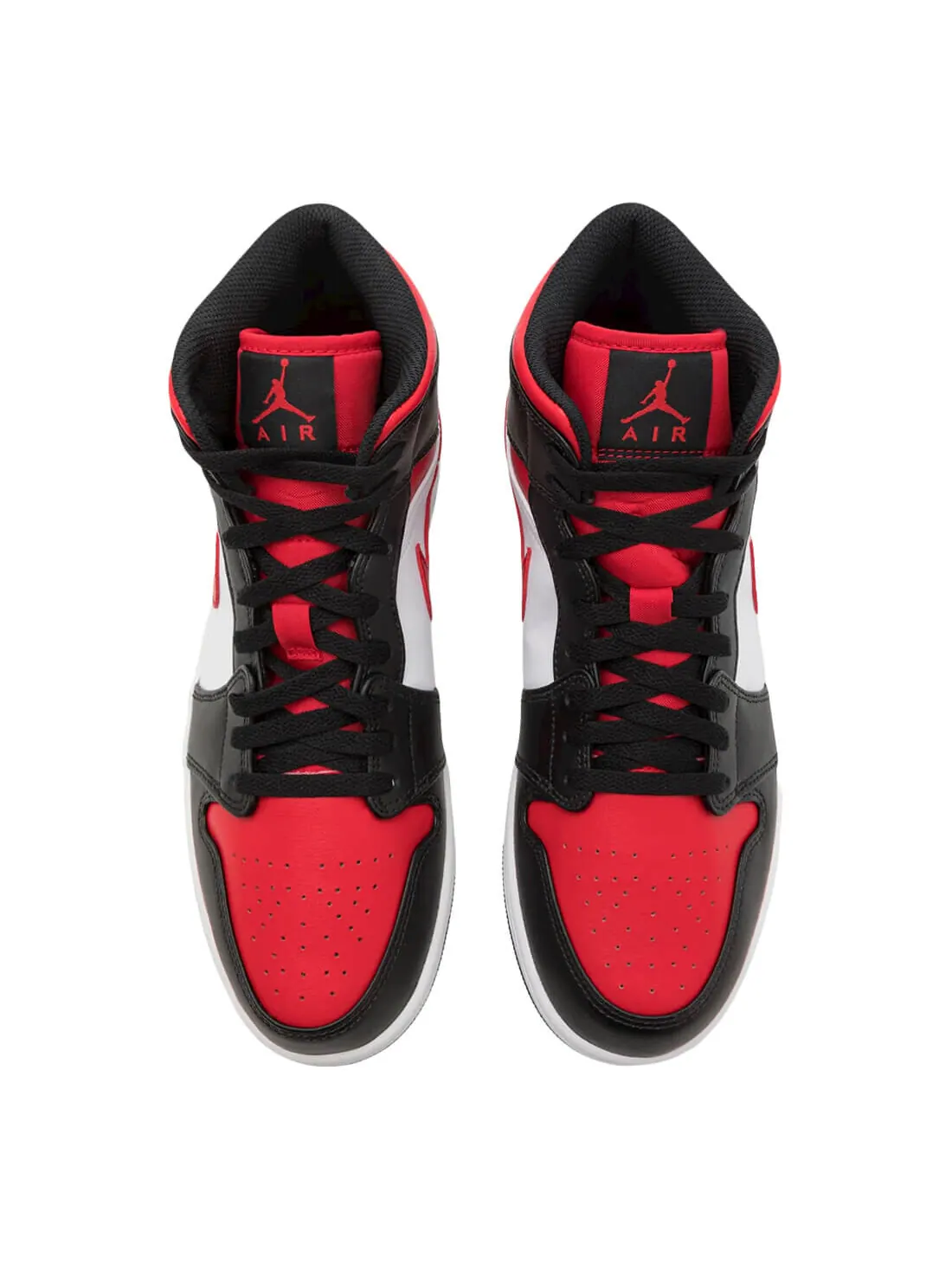 Кроссовки Nike Air Jordan 1 Mid — изображение 3 из 8, черный красный