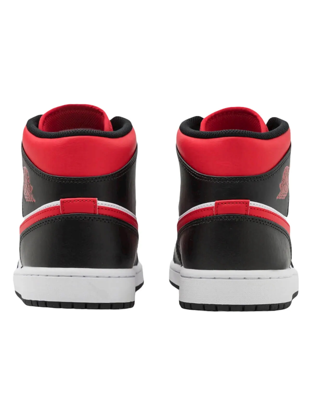 Кроссовки Nike Air Jordan 1 Mid — изображение 4 из 8, черный красный