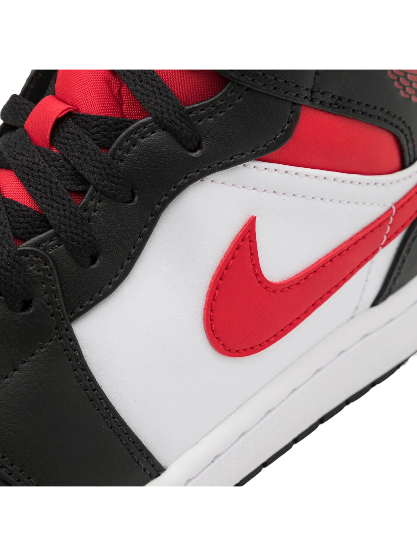 Кроссовки Nike Air Jordan 1 Mid — изображение 6 из 8, черный красный