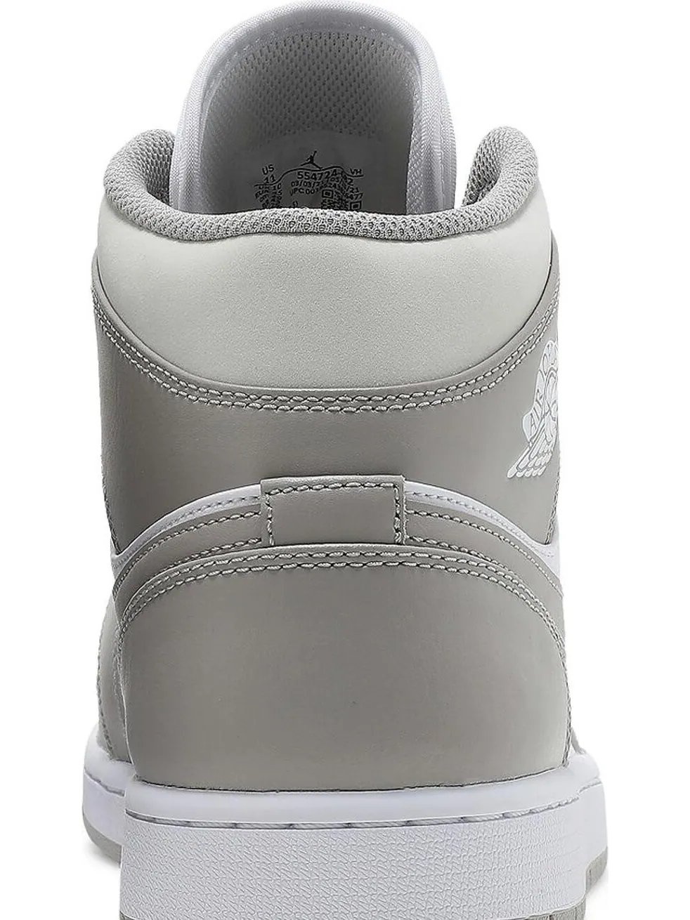 Кроссовки Air Jordan 1 Mid College Grey — изображение 7 из 8, серый
