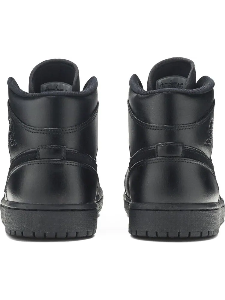 Кроссовки Air Jordan 1 Mid Triple Black — изображение 6 из 8, черный