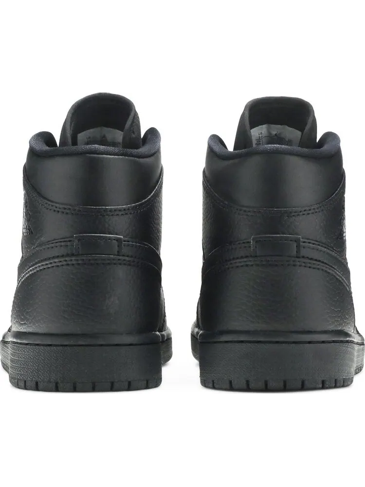 Кроссовки Air Jordan 1 Mid Triple Black 2020 — изображение 6 из 8, черный