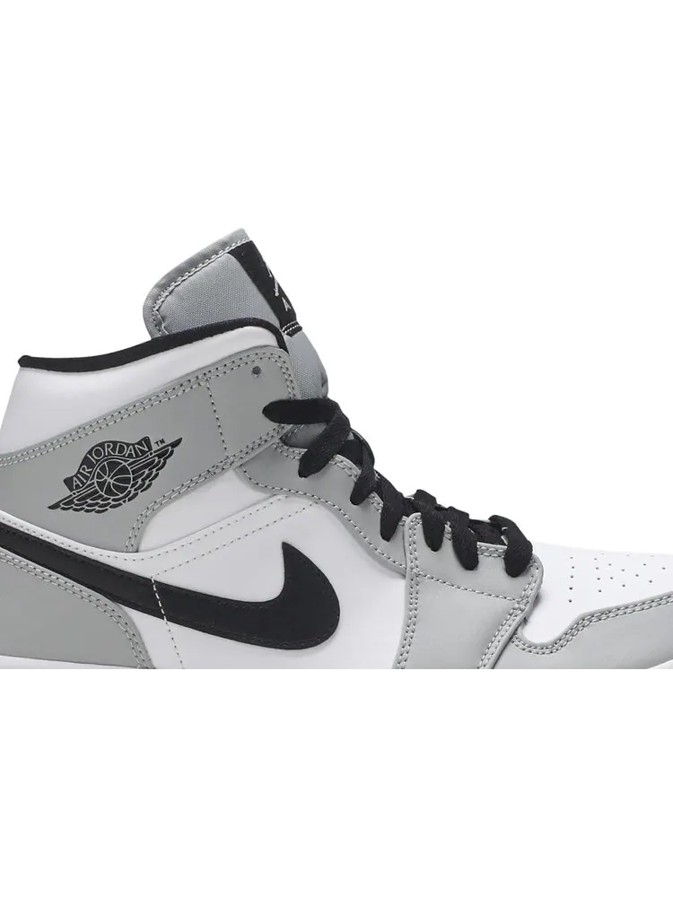 Кроссовки Air Jordan 1 Mid Smoke Grey — изображение 2 из 8, серый