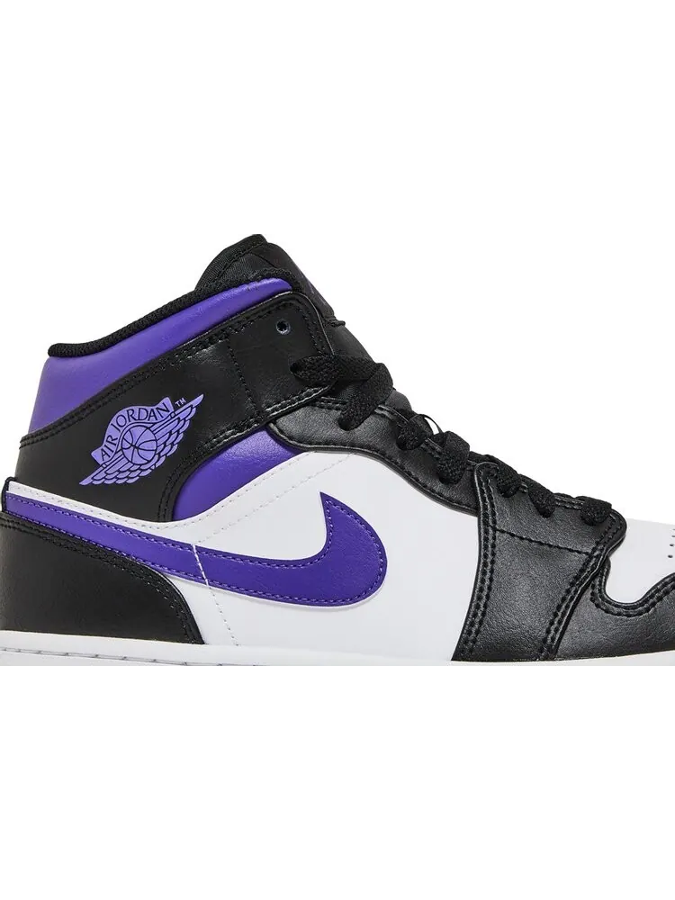 Кроссовки Air Jordan 1 Mid Dark Iris — изображение 2 из 8, фиолетовый