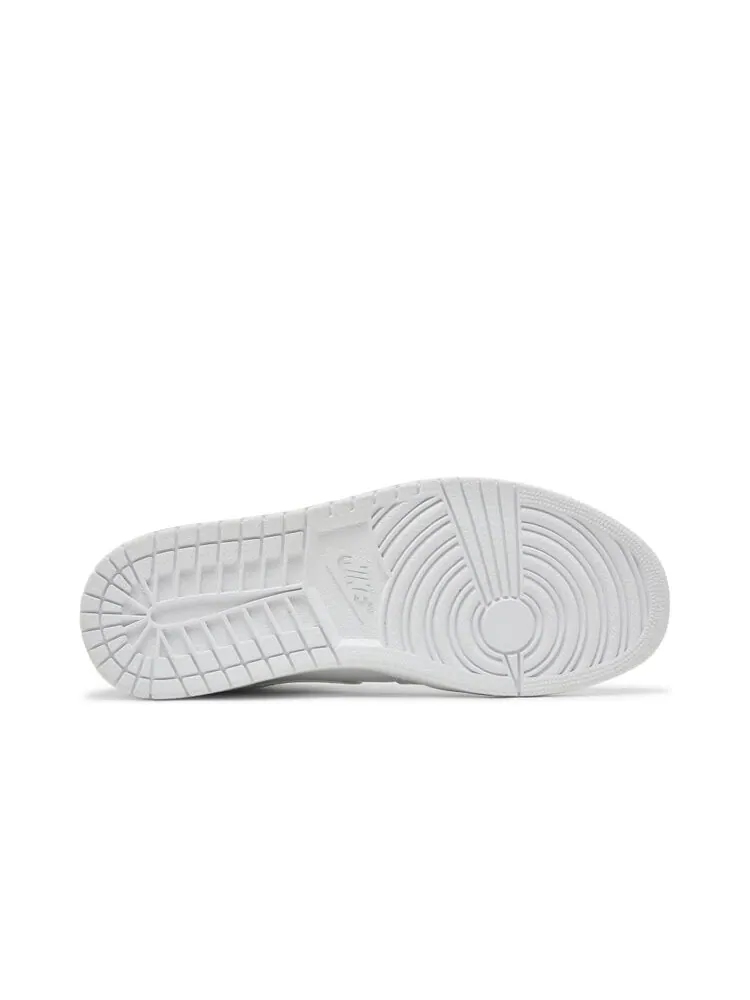 Кроссовки Air Jordan 1 Mid 'White Cool Grey' — изображение 4 из 4, белый