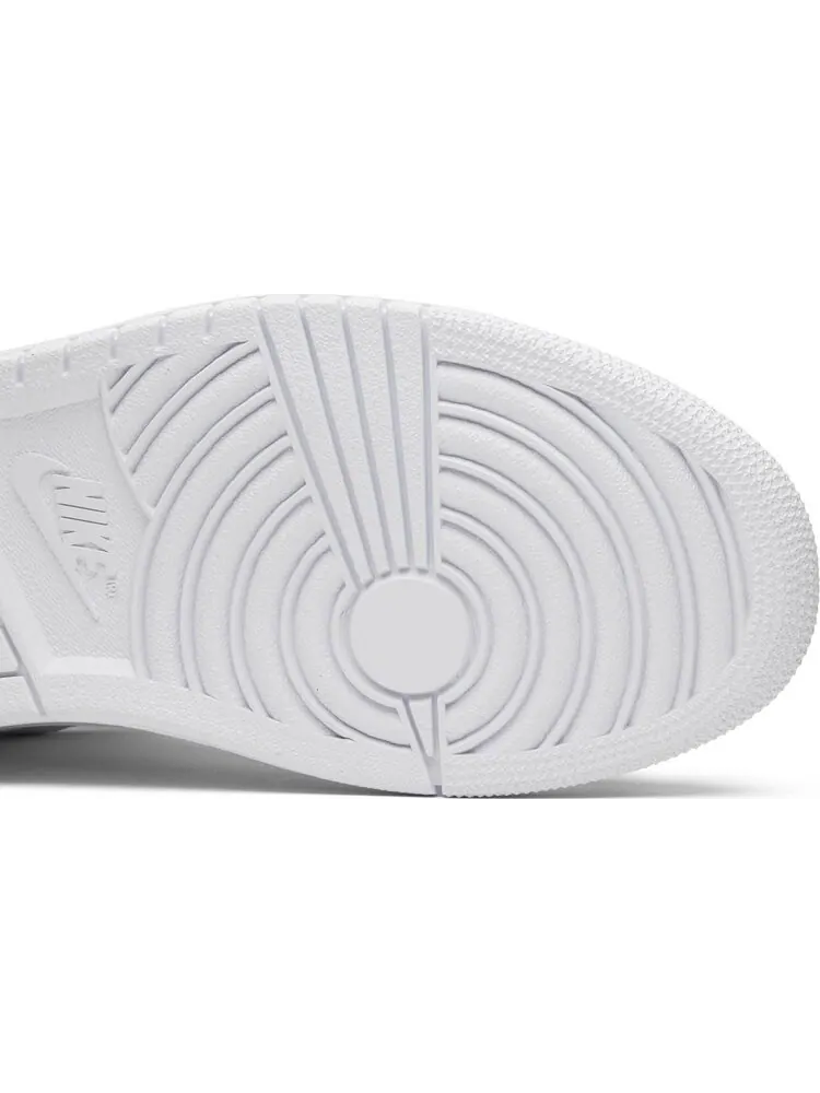 Кроссовки Air Jordan 1 Retro Mid White Pure Platinum — изображение 5 из 8, белый