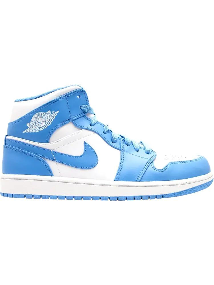 Кроссовки Air Jordan 1 Mid UNC — изображение 1 из 7, белый