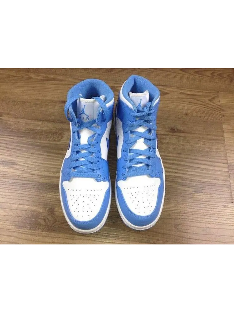 Кроссовки Air Jordan 1 Mid UNC — изображение 4 из 7, белый