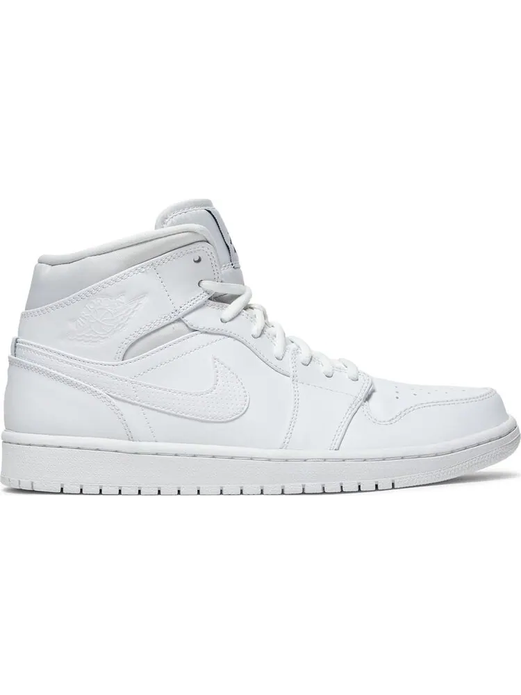 Кроссовки Air Jordan 1 Retro Mid White — изображение 1 из 8, белый