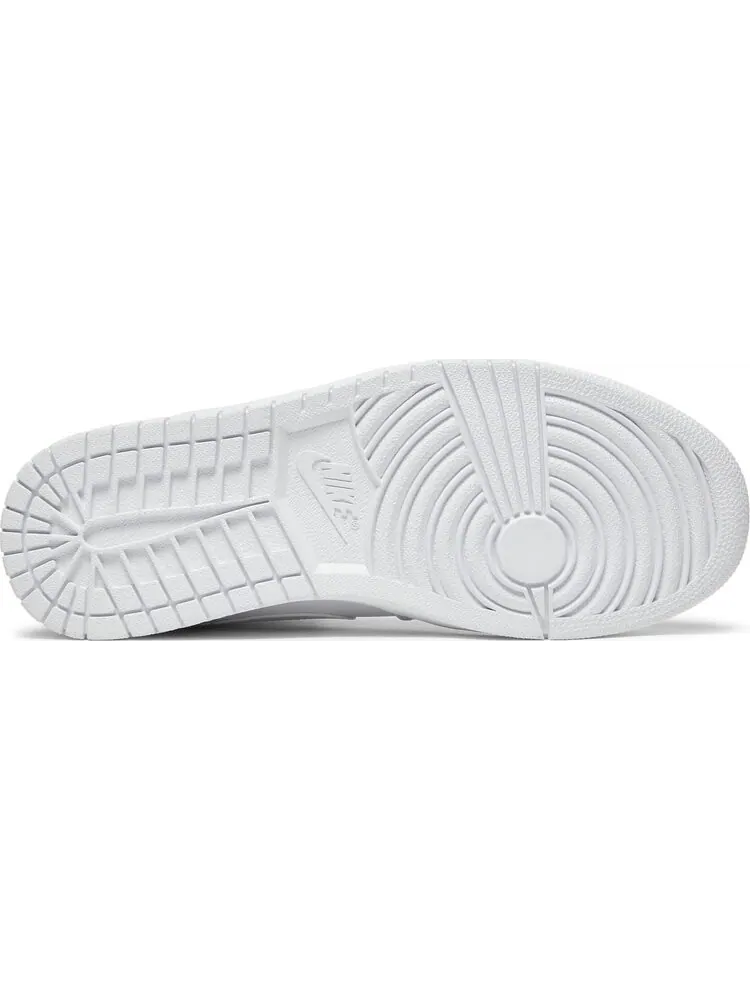 Кроссовки Air Jordan 1 Retro Mid White — изображение 4 из 8, белый