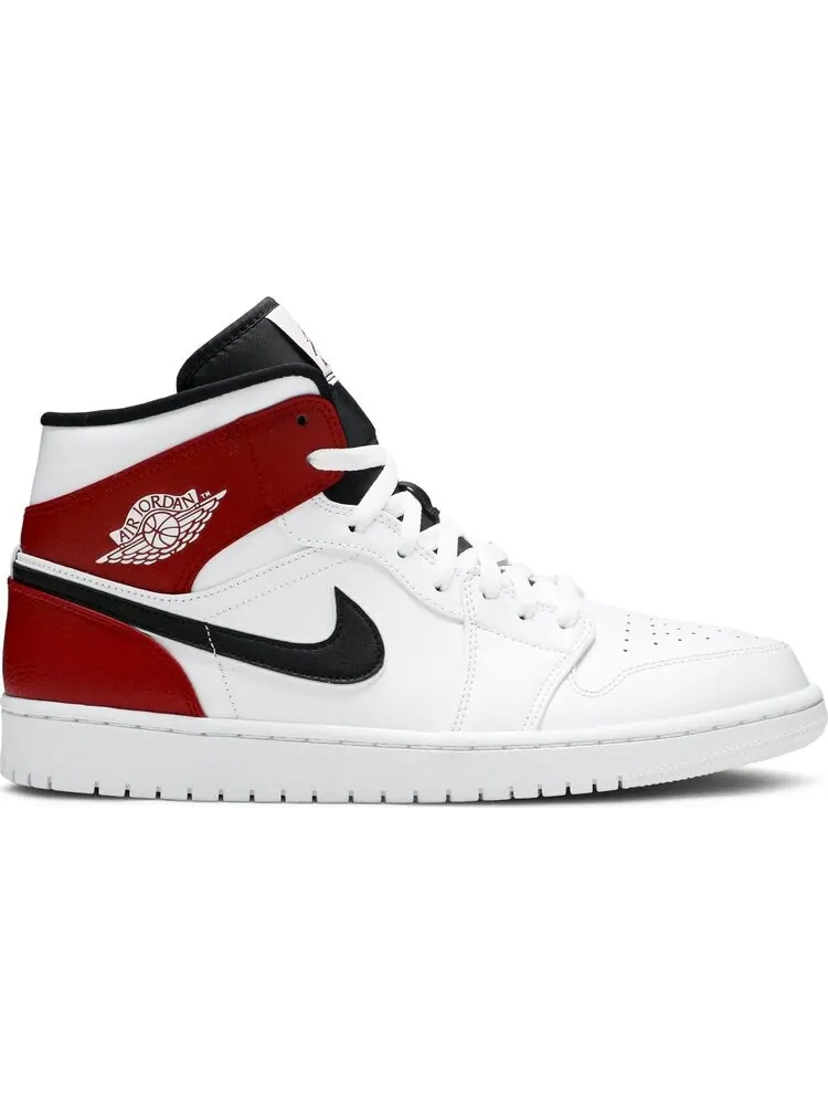 Кроссовки Air Jordan 1 Mid White Chicago — изображение 1 из 8, белый