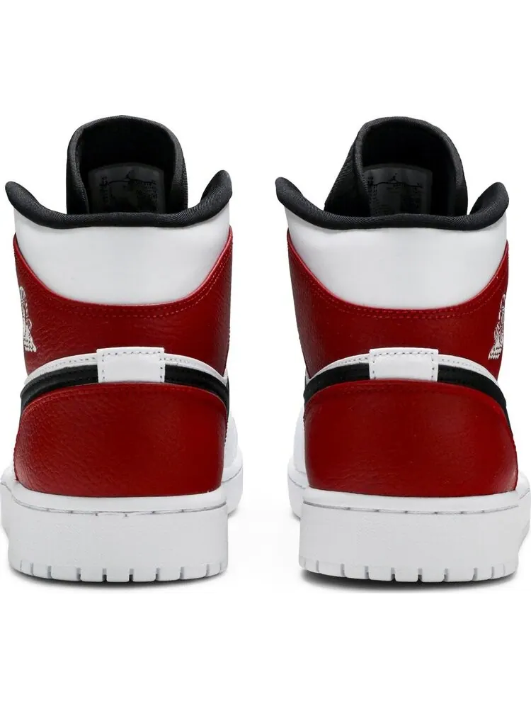 Кроссовки Air Jordan 1 Mid White Chicago — изображение 6 из 8, белый