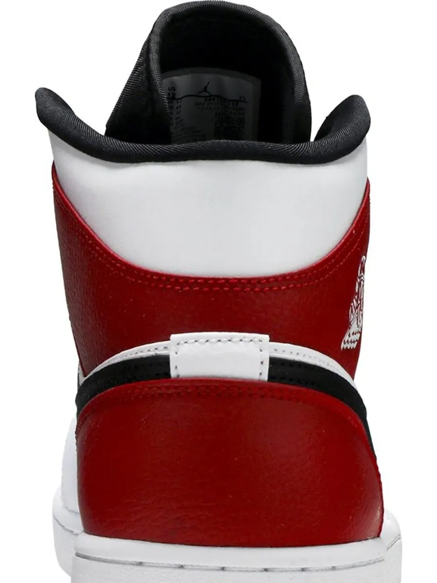 Кроссовки Air Jordan 1 Mid White Chicago — изображение 7 из 8, белый