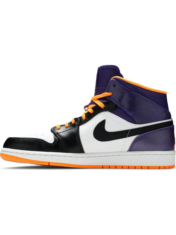 Кроссовки Air Jordan 1 Mid Phoenix Suns — изображение 3 из 8, белый