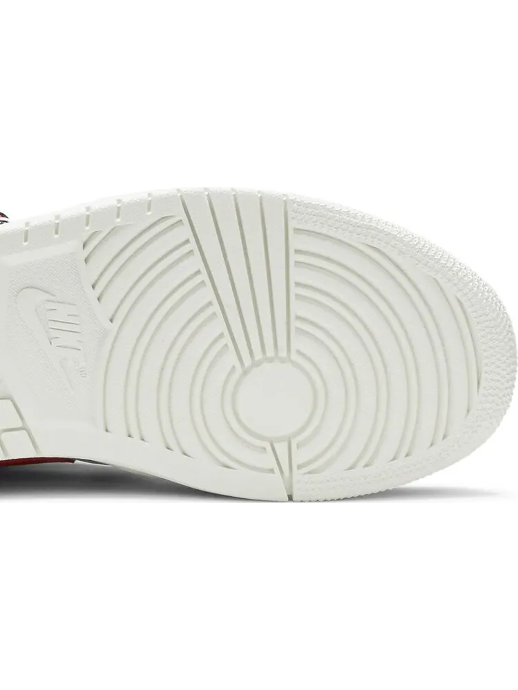 Кроссовки Air Jordan 1 Mid Over-Print Logos — изображение 5 из 8, белый