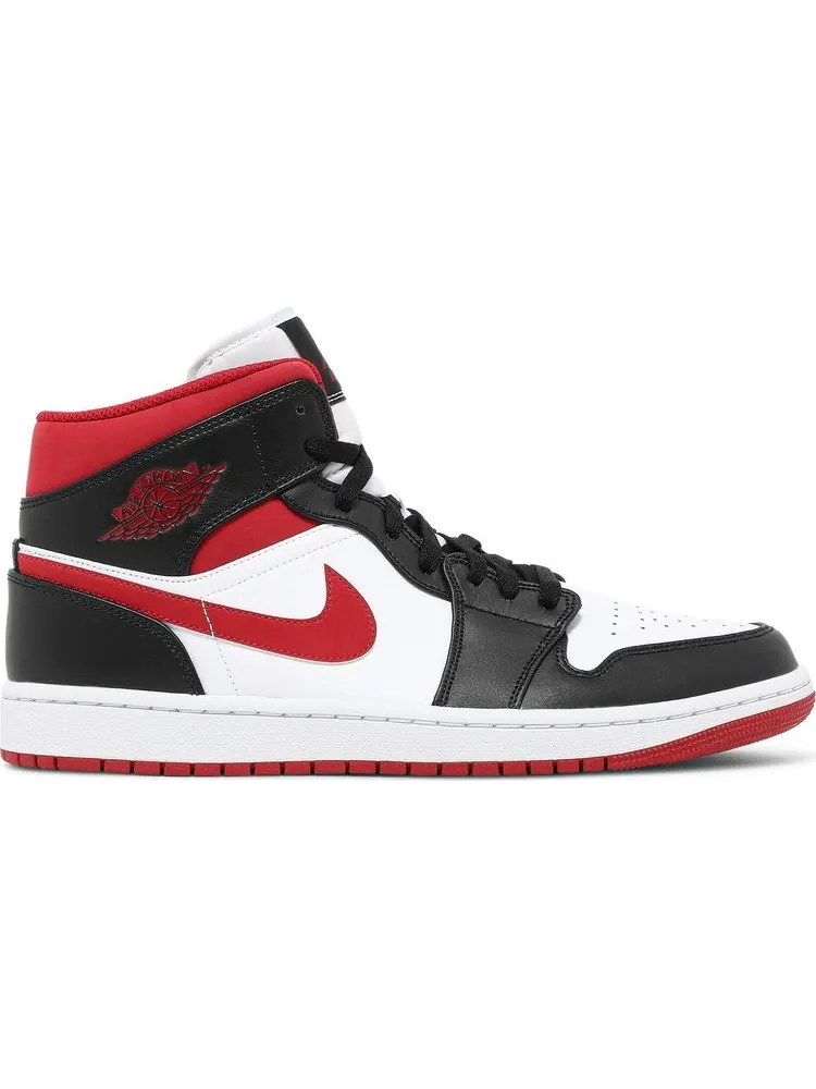 Кроссовки Air Jordan 1 Mid 'Black Gym Red' — изображение 1 из 8, белый
