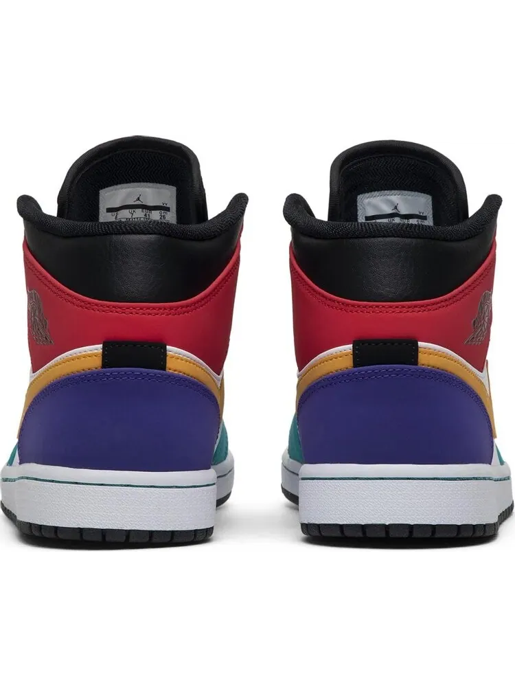 Кроссовки Air Jordan 1 Mid Multi-Color — изображение 6 из 8, мульти