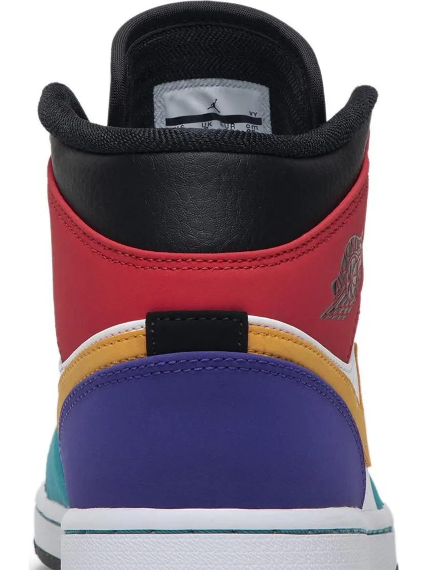 Кроссовки Air Jordan 1 Mid Multi-Color — изображение 7 из 8, мульти
