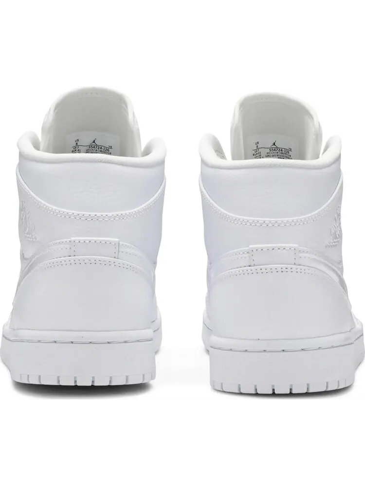 Кроссовки Air Jordan 1 Mid White — изображение 6 из 8, белый