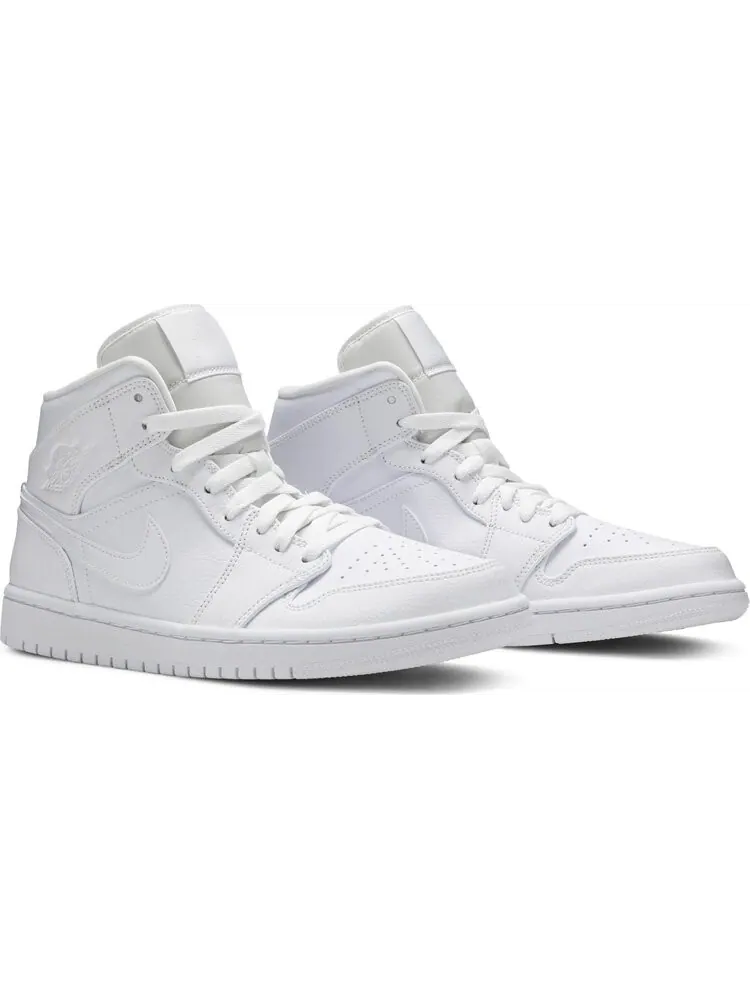 Кроссовки Air Jordan 1 Mid White — изображение 8 из 8, белый