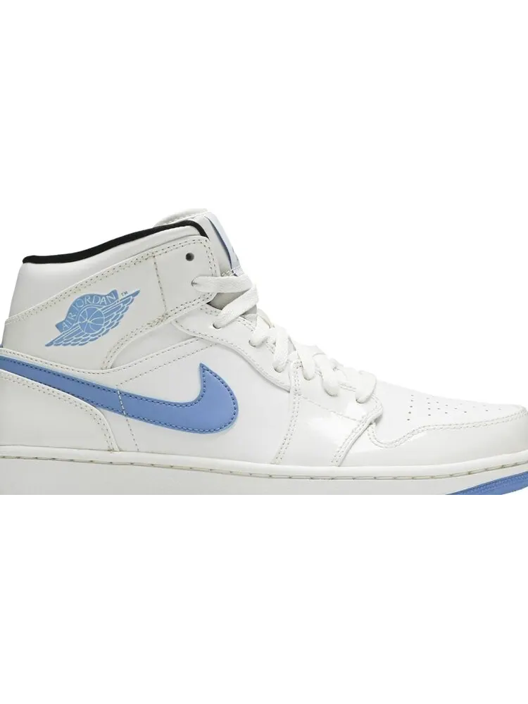 Кроссовки Air Jordan 1 Retro Mid Legend Blue — изображение 2 из 8, белый