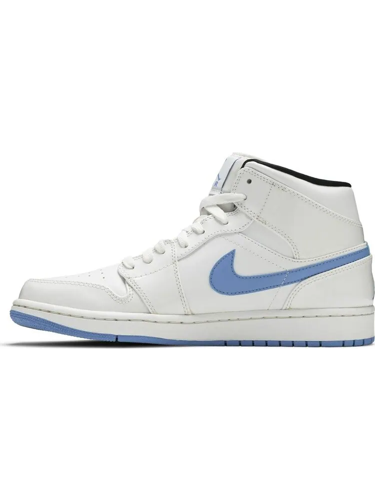 Кроссовки Air Jordan 1 Retro Mid Legend Blue — изображение 3 из 8, белый