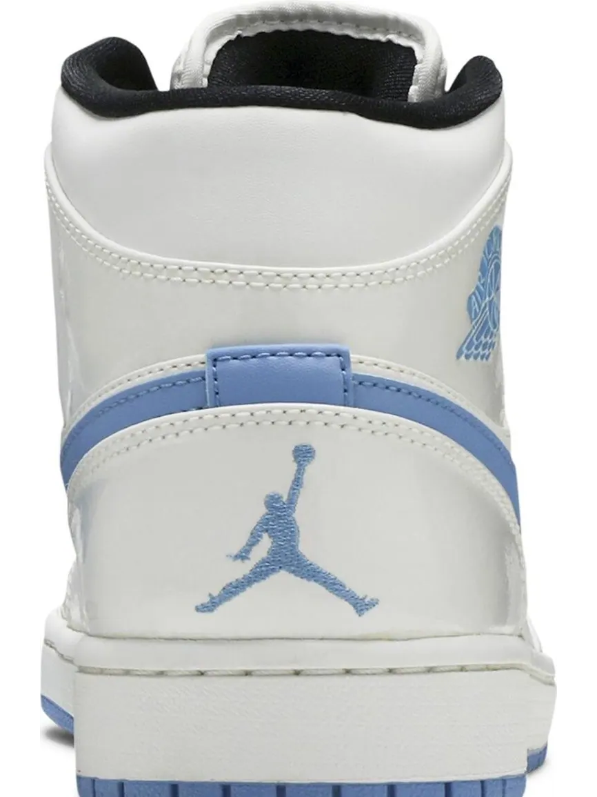 Кроссовки Air Jordan 1 Retro Mid Legend Blue — изображение 7 из 8, белый