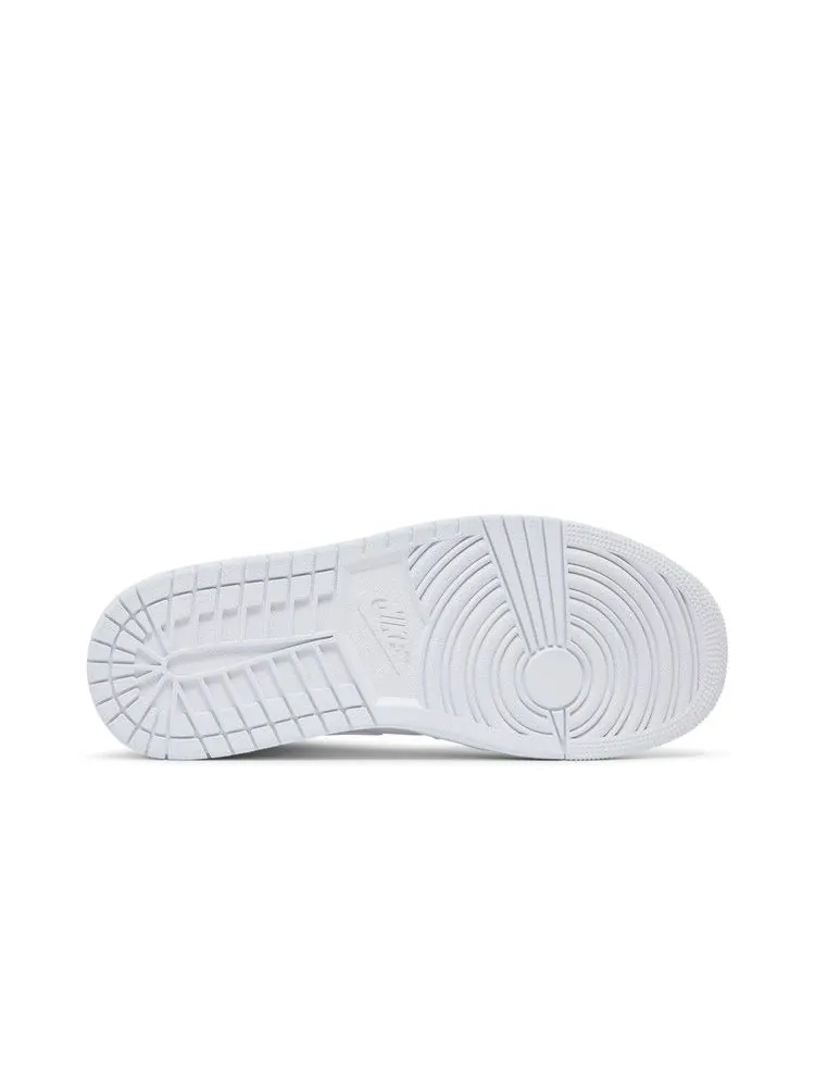 Кроссовки Air Jordan Interscope Records x Air Jordan 1 Mid 'Triple White' — изображение 5 из 9, белый/белый/белый