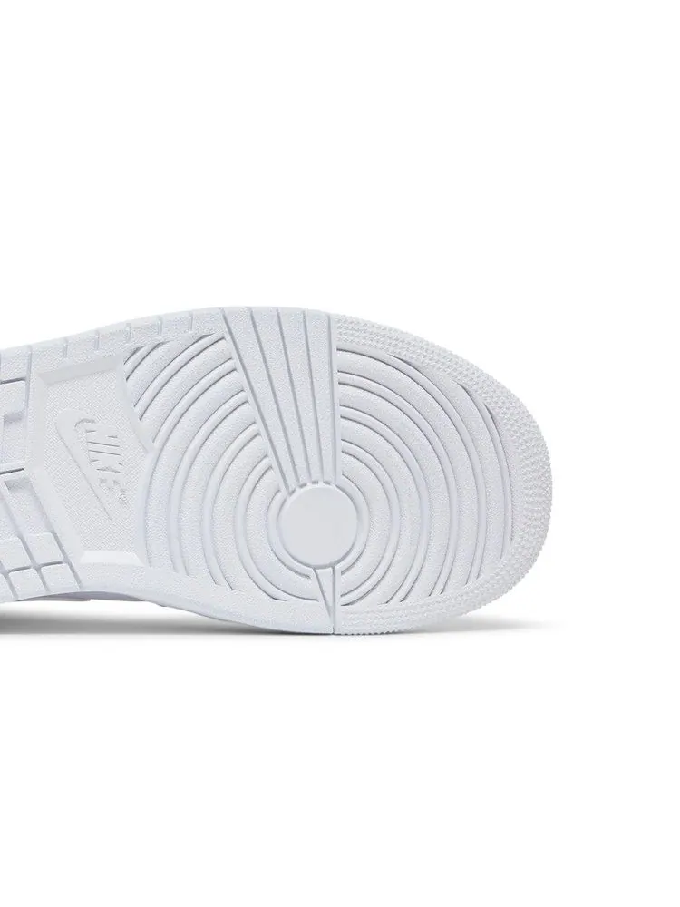 Кроссовки Air Jordan Interscope Records x Air Jordan 1 Mid 'Triple White' — изображение 6 из 9, белый/белый/белый