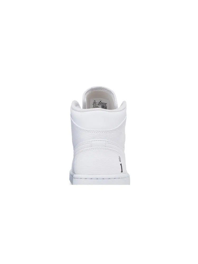 Кроссовки Air Jordan Interscope Records x Air Jordan 1 Mid 'Triple White' — изображение 8 из 9, белый/белый/белый