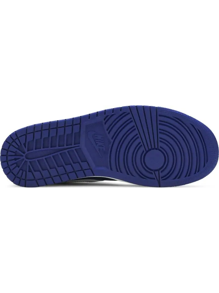 Кроссовки Air Jordan 1 Mid White Deep Royal Blue — изображение 4 из 8, белый
