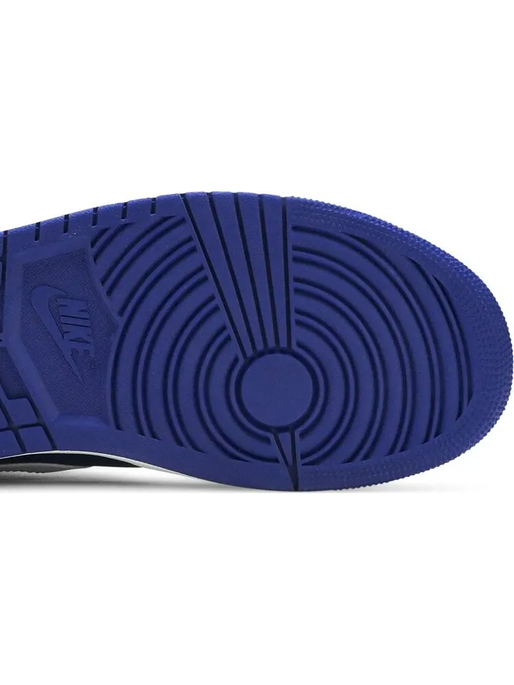 Кроссовки Air Jordan 1 Mid White Deep Royal Blue — изображение 5 из 8, белый