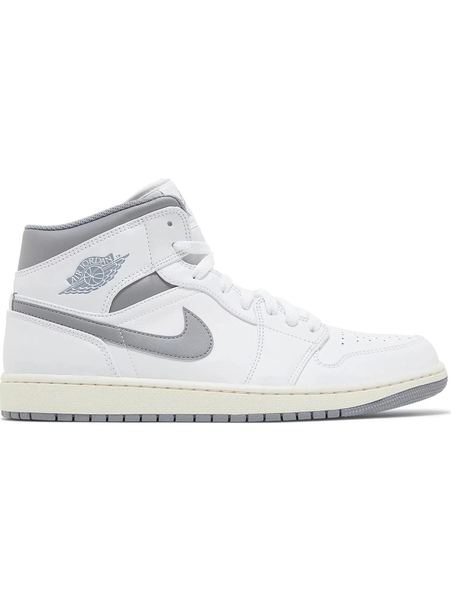 Кроссовки Nike Air Jordan 1 Mid — изображение 1 из 5, белый/серый